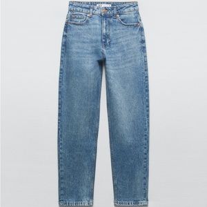 Zara Classic Mom Fit High Rise Ankle Jeans